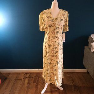 Vintage Ms. Basia floral tea dress
